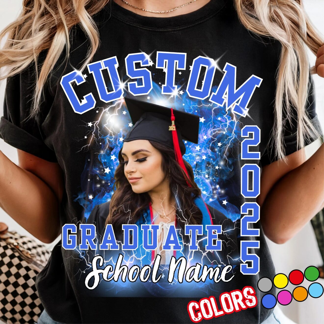 Custom Graduation Shirt, Custom Photo Graduate Shirt, Family Graduation 2025 Shirt, Class of 2025 Shirt, Personalized Graduation Shirt