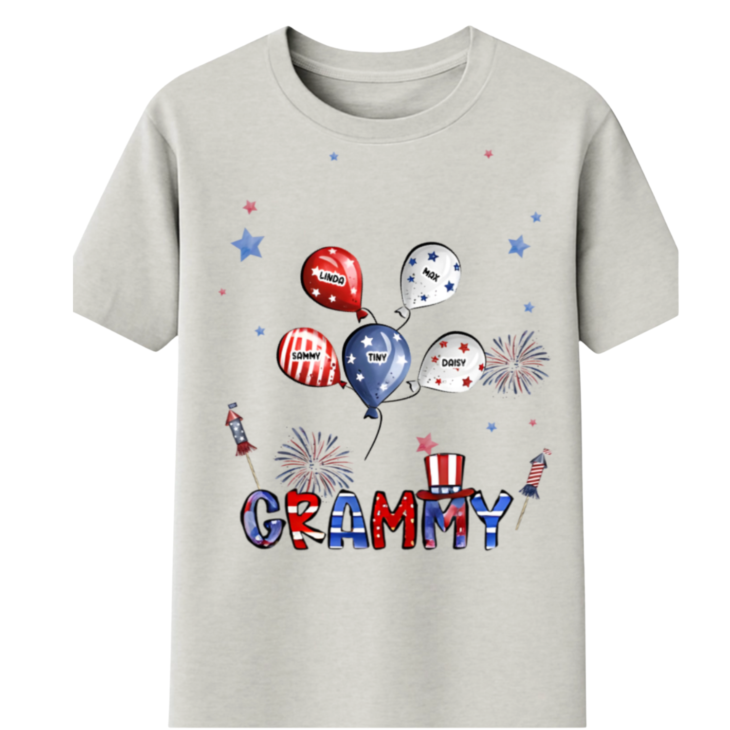 Personalized Firework Gift For Mom Grandma 4th of July Shirt – Hoodie – Sweatshirt