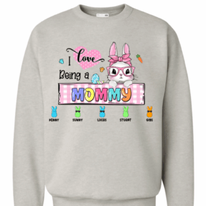 Personalized I Love Being A Grandma Easter Bunny Shirt – Hoodie – Sweatshirt