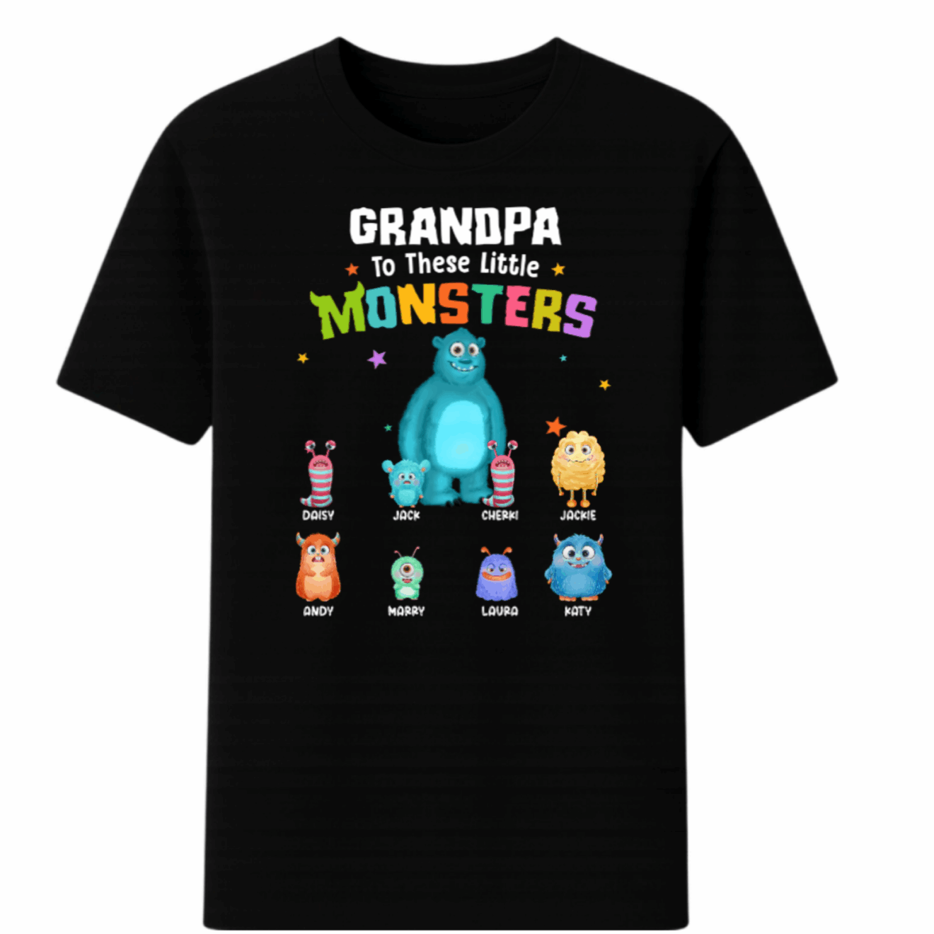 Personalized Grandpa To These Little Monsters Shirt - Hoodie - Sweatshirt