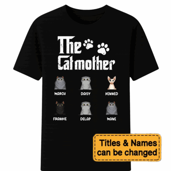 The Cat Father - Gift For Cat Dad, Cat Mom - Personalized Unisex T-Shirt, Sweatshirt, Hoodie