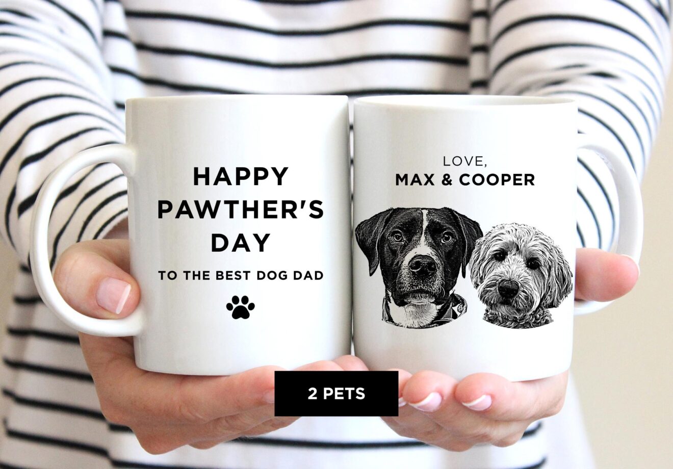 Father's Day Dog Dad Mug, Personalized Pet Mug for Cat Lovers - Image 5