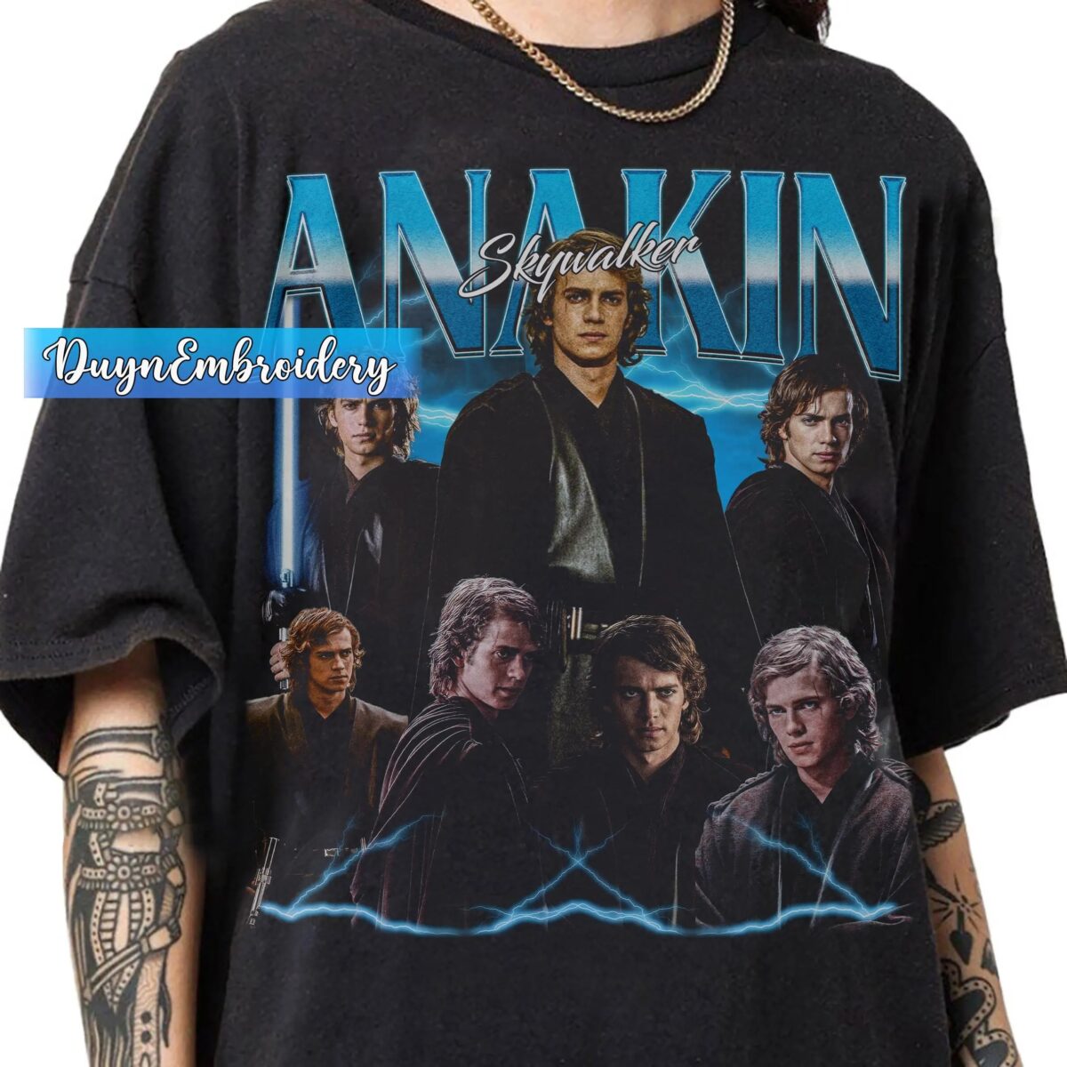 Vintage 90s Graphic Style Anakin Skywalker T-shirt, Anakin Skywalker Bootleg Rap Shirt