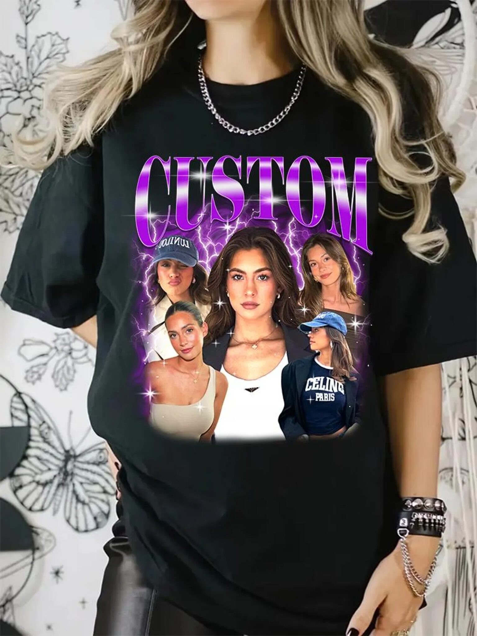 Custom Girlfriend T-Shirt, Custom Bootleg Shirt, Custom 90s Shirt With Girlfriend Wife Face Photo Vintage Shirts - Image 6