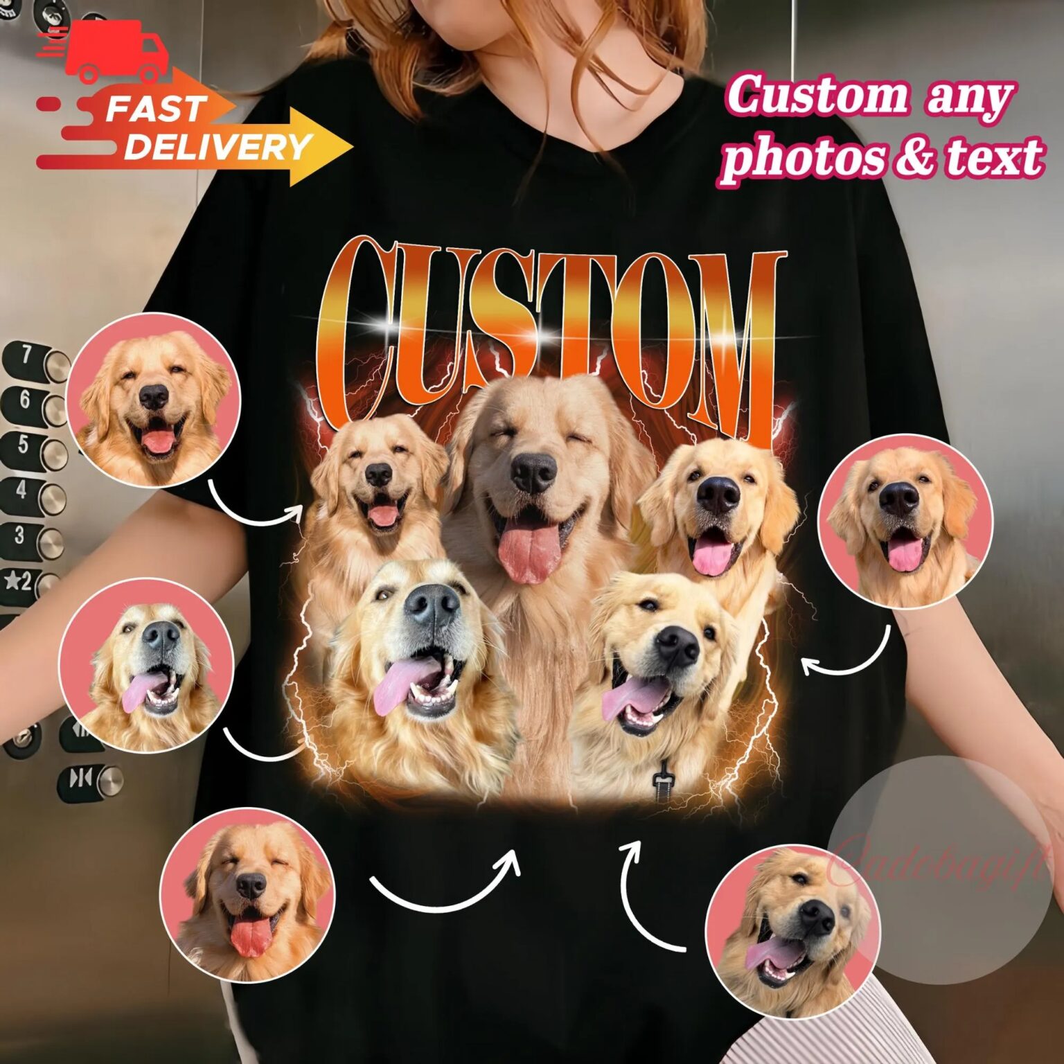 Custom Bootleg Shirt, Comfort Colors Pet Shirt, Personalized Dog Shirt, Custom Pet Portrait Tee
