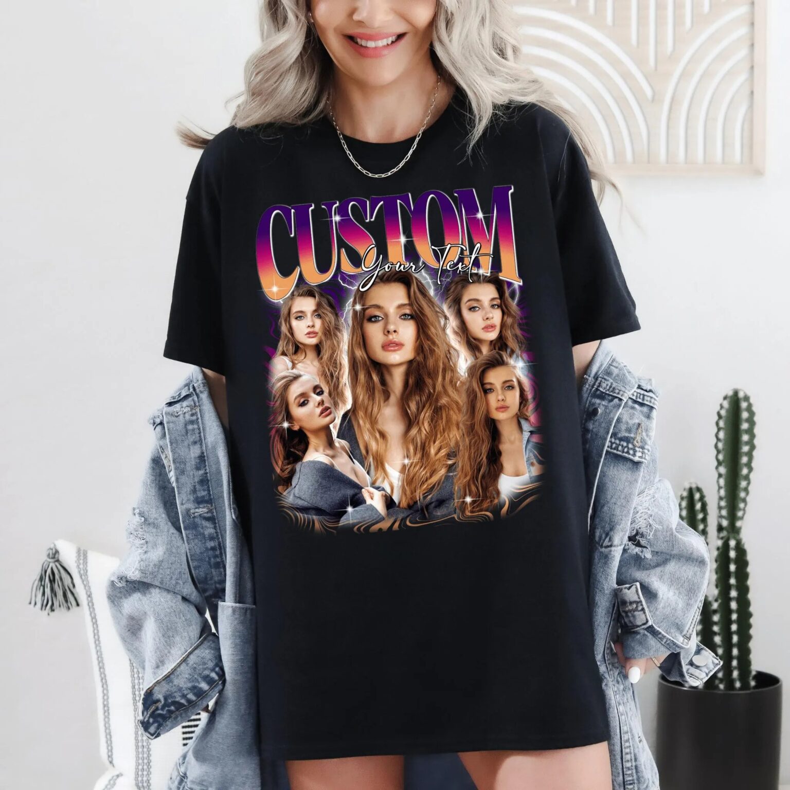 Custom Your Own Bootleg Rap Unisex T-Shirt, Personalised Rap Tee Shirt, Retro Vintage Graphic 90 Shirt - Image 2