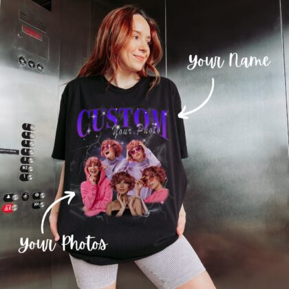 CUSTOM Unisex Bootleg Rap Tee, Custom Your Own Bootleg Shirts, Custom Vintage 90s Graphic T-shirt