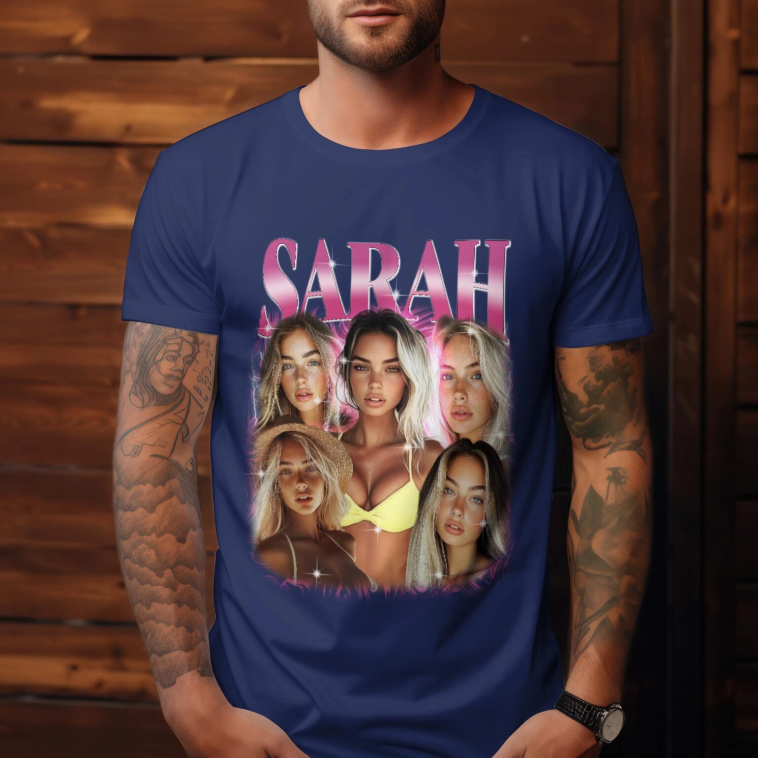 Custom Your Own Bootleg Rap Unisex T-Shirt, Personalised Rap Tee Shirt, Retro Vintage Graphic 90 Shirt - Image 5
