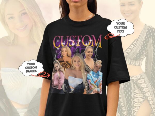 Custom Your Own Bootleg Tee, Retro Custom Bootleg Rap Tee, Custom Bootleg, Custom Your Photo, Insert Your Design