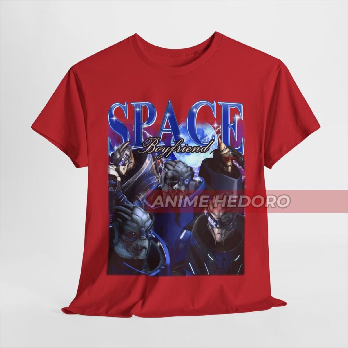 Unisex Vintage Garrus Vakarian Bootleg T-Shirt, Mass Effect Space Boyfriend Shirt - Image 4