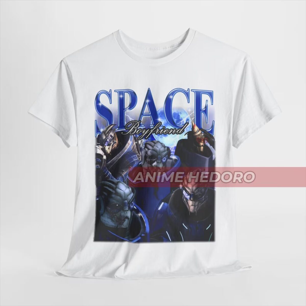 Unisex Vintage Garrus Vakarian Bootleg T-Shirt, Mass Effect Space Boyfriend Shirt - Image 3