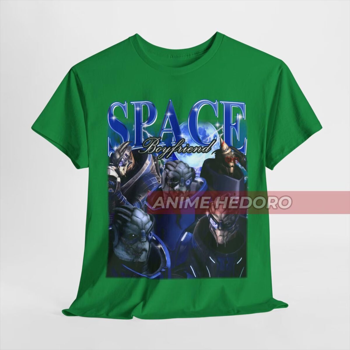 Unisex Vintage Garrus Vakarian Bootleg T-Shirt, Mass Effect Space Boyfriend Shirt - Image 2