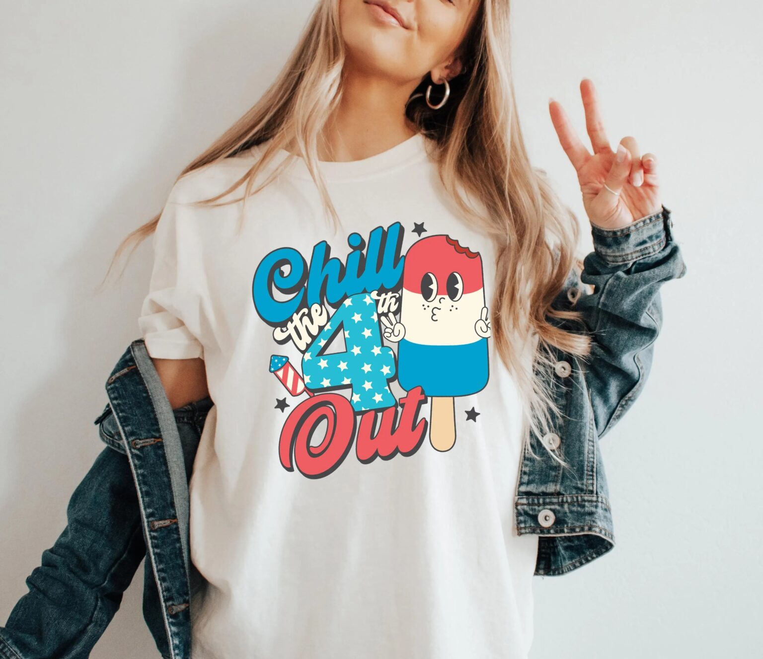 Chill The Fourth Out Shirt, 4th Of July Shirt, Independence Day Shirt, 4th July Ice Cream Shirt,Fourth of July Shirt,Cute 4th of July Shirt - Image 2
