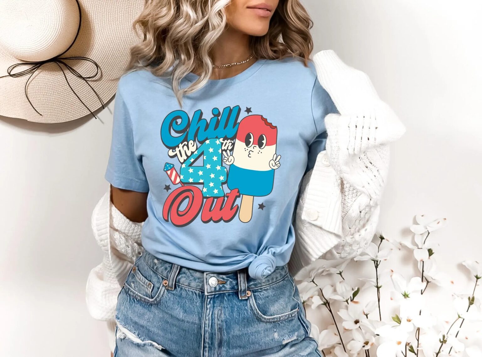 Chill The Fourth Out Shirt, 4th Of July Shirt, Independence Day Shirt, 4th July Ice Cream Shirt,Fourth of July Shirt,Cute 4th of July Shirt - Image 3