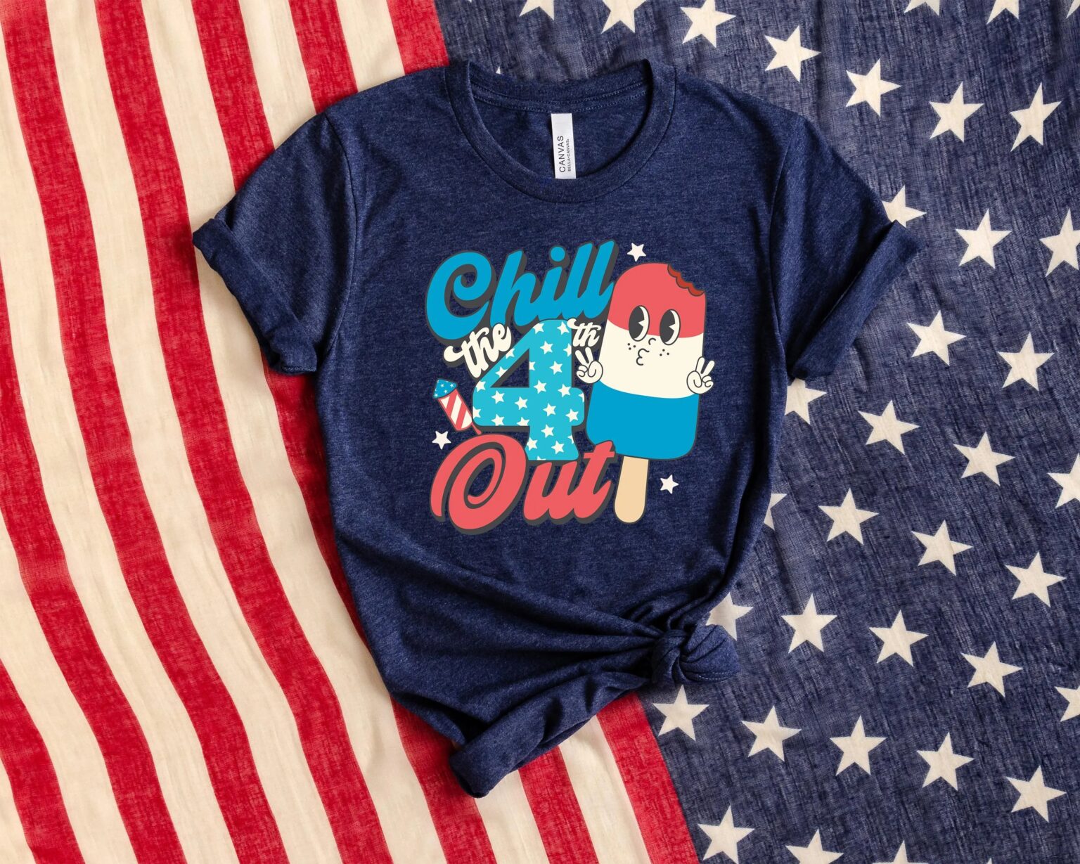 Chill The Fourth Out Shirt, 4th Of July Shirt, Independence Day Shirt, 4th July Ice Cream Shirt,Fourth of July Shirt,Cute 4th of July Shirt - Image 4