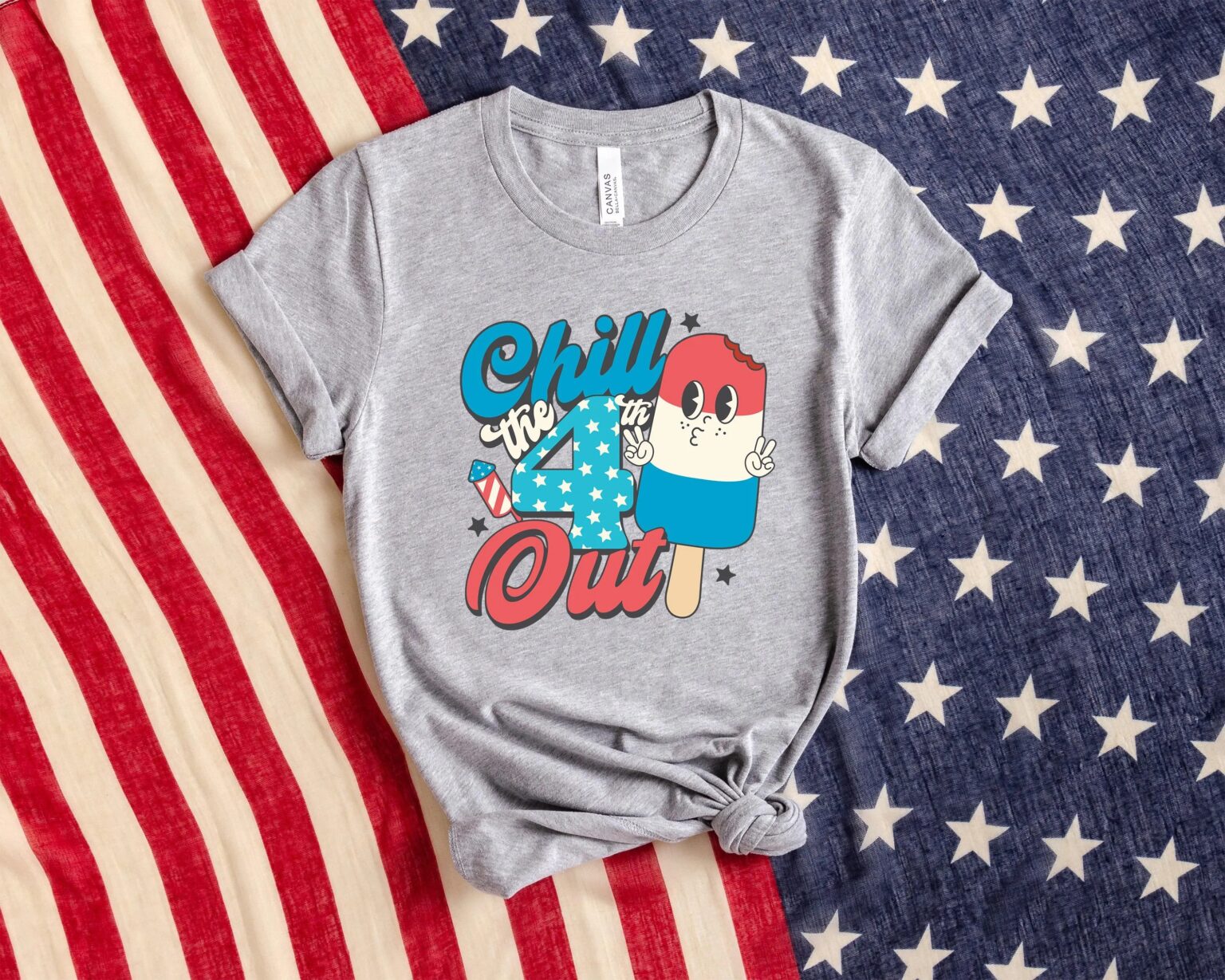 Chill The Fourth Out Shirt, 4th Of July Shirt, Independence Day Shirt, 4th July Ice Cream Shirt,Fourth of July Shirt,Cute 4th of July Shirt - Image 5