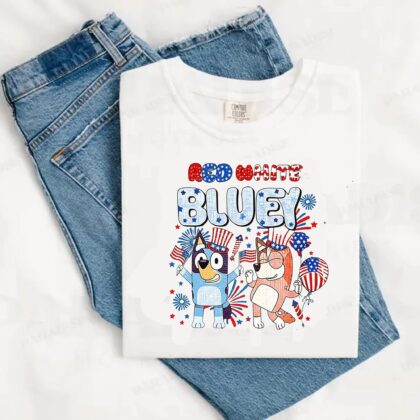 Blue Dog design, Dogs Cartoon Fourth of July PNG, Independence Day HeliaUS
