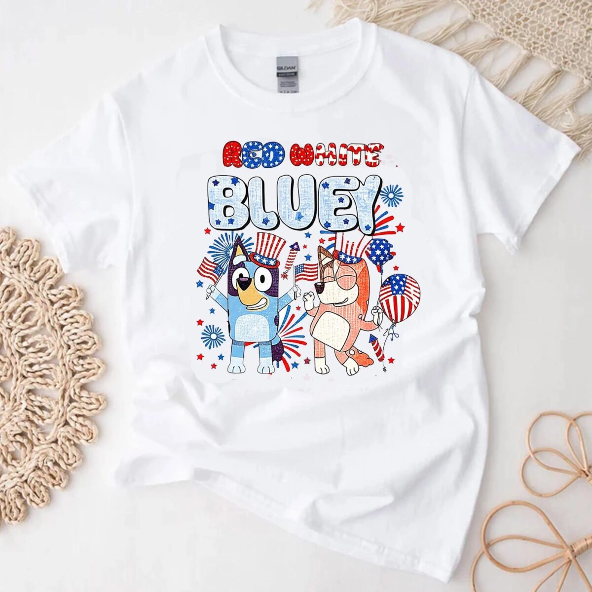 Blue Dog design, Dogs Cartoon Fourth of July PNG, Independence Day HeliaUS - Image 2