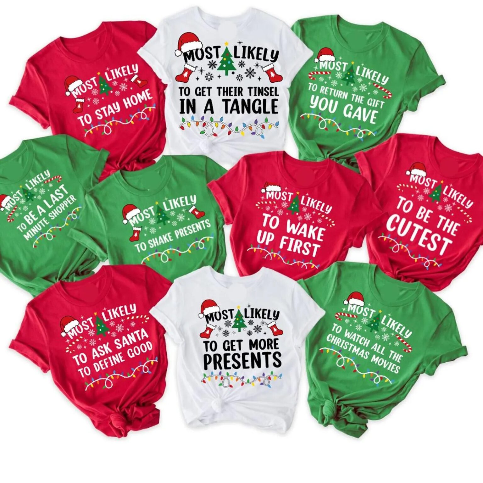 Matching Christmas T-Shirts, Most Likely to Christmas Quotes Shirt, Family, Christmas Shirt, Funny Christmas Shirt - Image 3