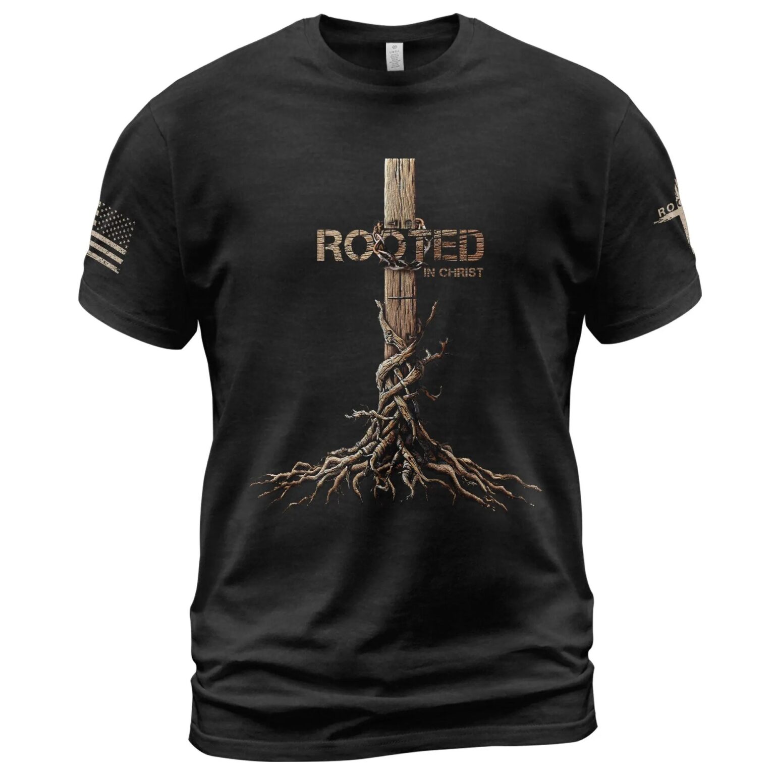 The Way The Truth The Life Shirt, Rooted in Christ, Jesus Cross Collection T-Shirt For Men, Women, Catholic, Prayer, He Is Risen Shirts - Image 3