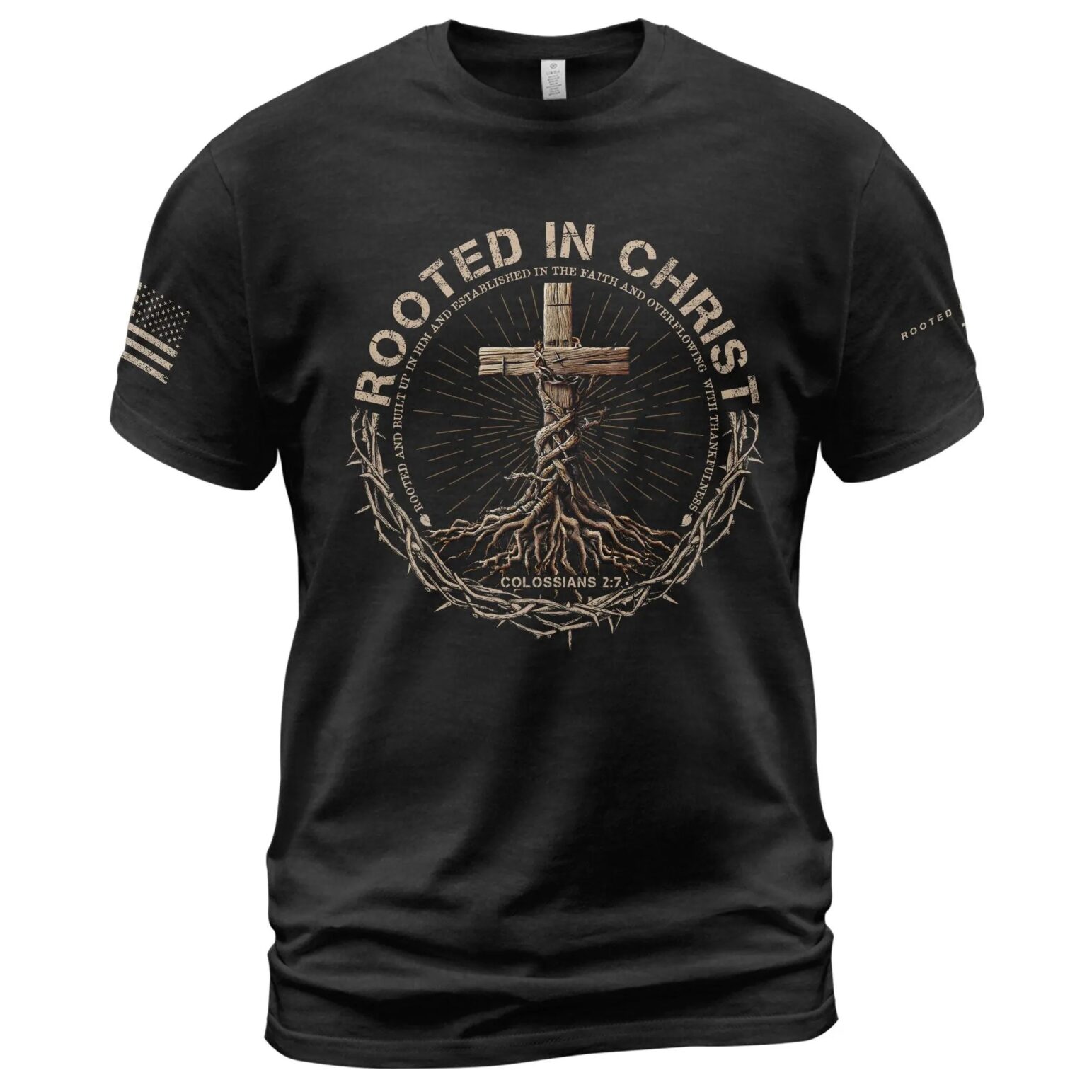 The Way The Truth The Life Shirt, Rooted in Christ, Jesus Cross Collection T-Shirt For Men, Women, Catholic, Prayer, He Is Risen Shirts - Image 6