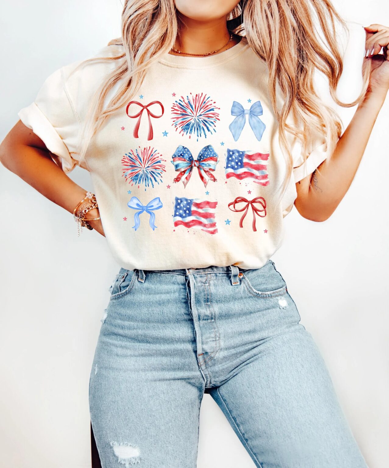 Coquette 4th Of July Shirt, Coquette Bow 4th Of July, 4th Of July Shirt, Coquette American Flag, Patriotic Coquette Shirt