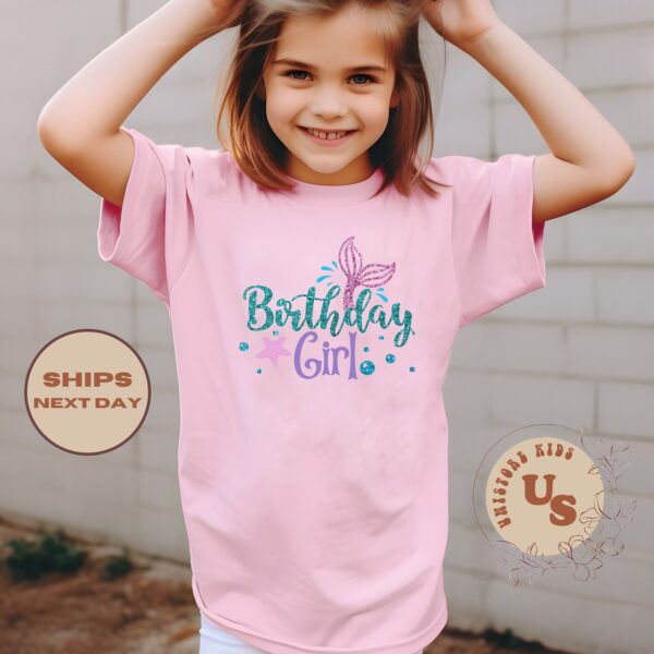 Mermaid Birthday Girl Shirt, Mermaid Birthday Kids T-Shirt, Birthday Kids Shirt, Birthday Girl Toddler T-Shirt