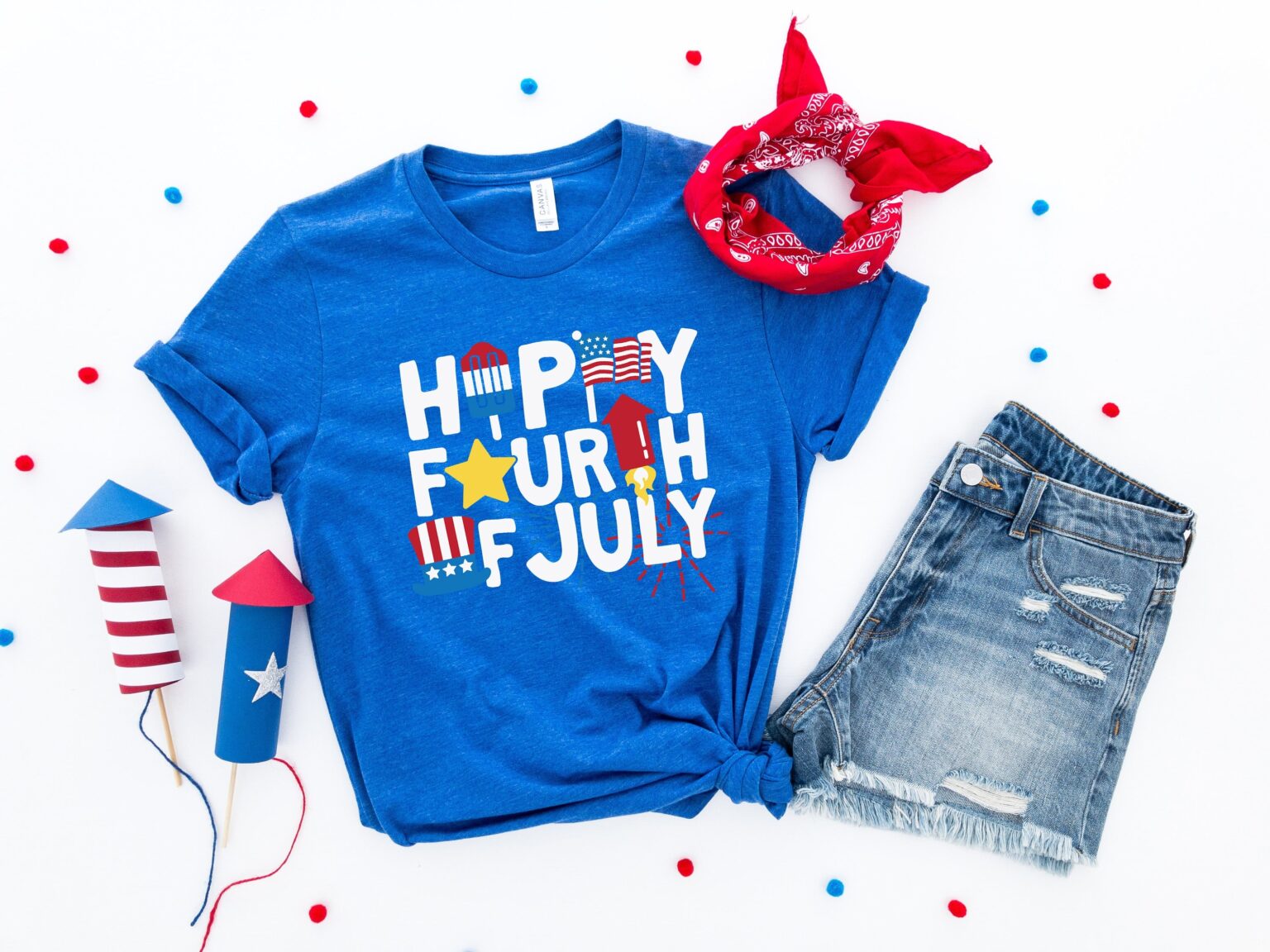 Happy Fourth of July Shirt, 4th Of July T-shirt, Fourth of July Shirt, Independence Day Shirt, Retro America Shirt - Image 5