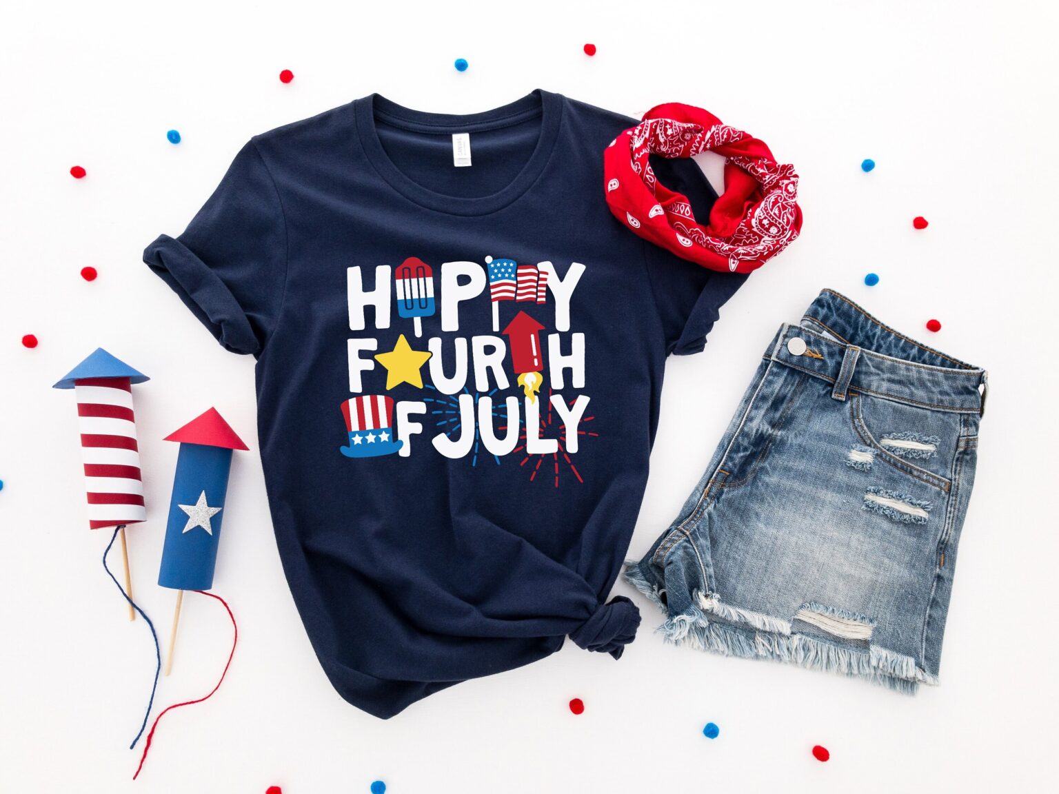 Happy Fourth of July Shirt, 4th Of July T-shirt, Fourth of July Shirt, Independence Day Shirt, Retro America Shirt - Image 4