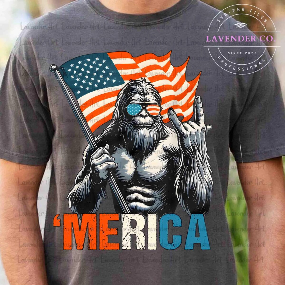 4th of July Shirt Shirt, Merica Shirt Shirt, Patriotic Shirt Shirt, American Sasquatch Shirt Shirt, Independence Shirt  - Image 3