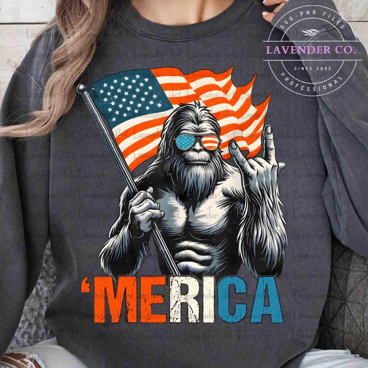 4th of July Shirt Shirt, Merica Shirt Shirt, Patriotic Shirt Shirt, American Sasquatch Shirt Shirt, Independence Shirt  - Image 5