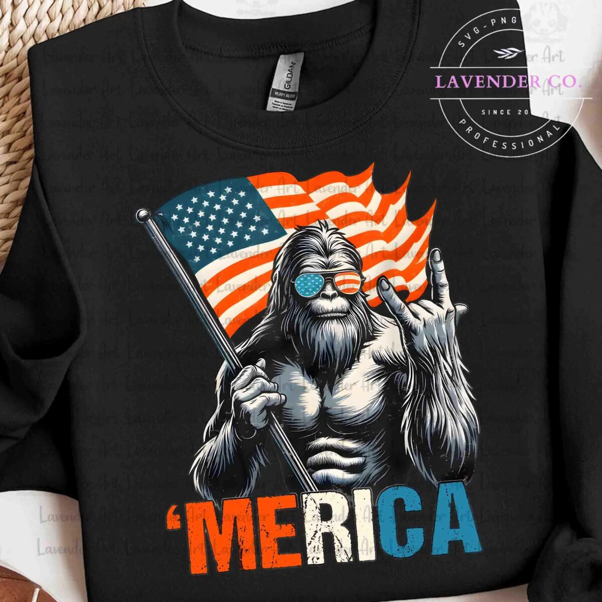 4th of July Shirt Shirt, Merica Shirt Shirt, Patriotic Shirt Shirt, American Sasquatch Shirt Shirt, Independence Shirt  - Image 6