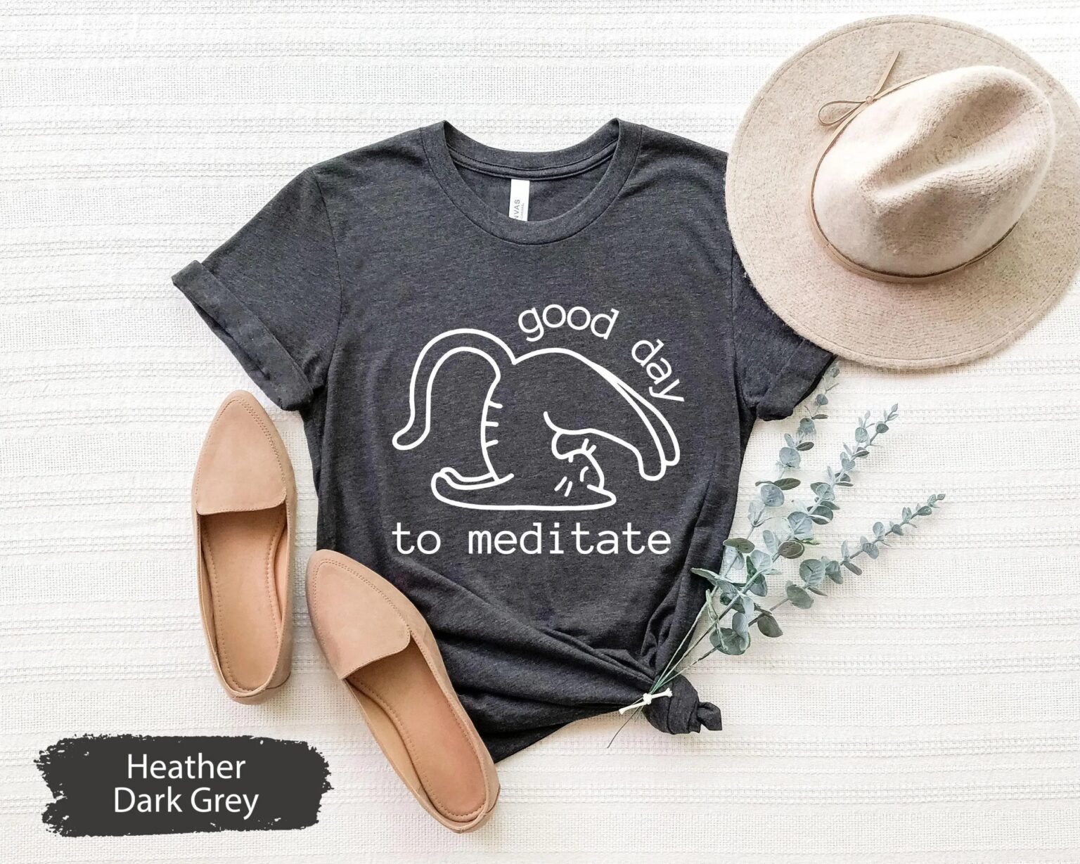 Funny Yoga Shirt, Cat Yoga Shirt, Cat Lovers Shirt, Meditation Shirt, Funny Yoga T-Shirt, Yoga Lover Shirt, Cute Yoga Shirt, Animal Yoga Tee - Image 7