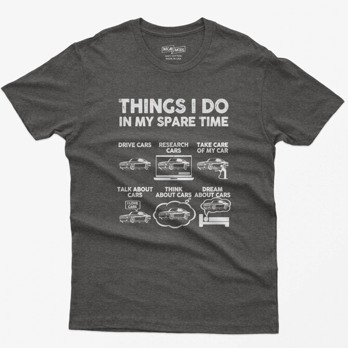 Things I Do in My Spare Time Funny Shirt, Car Guy T-Shirt, Car Lover Gift, Birthday Gift Tee, Gift for Husband, Father, Dad, Muscle Car Tee - Image 5