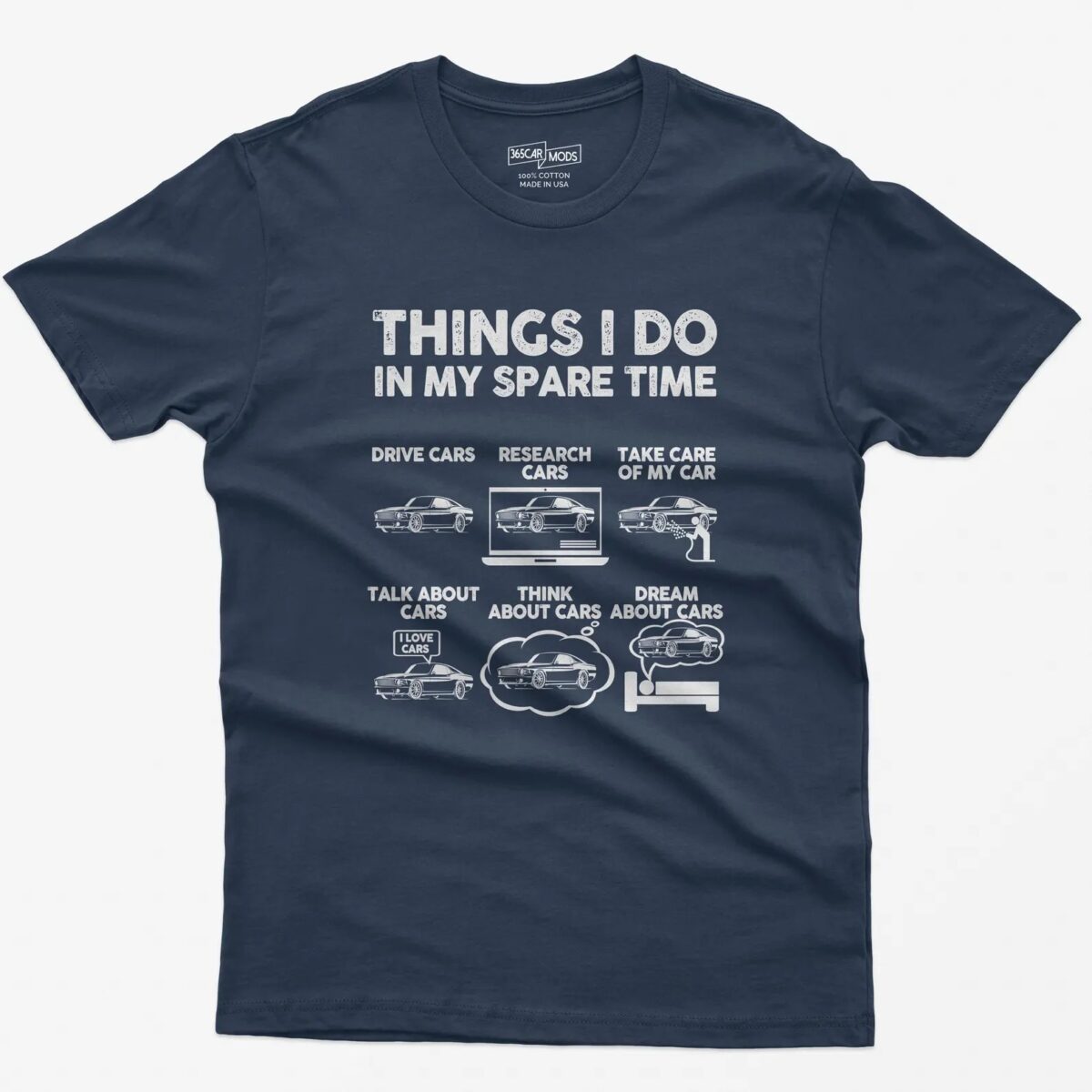 Things I Do in My Spare Time Funny Shirt, Car Guy T-Shirt, Car Lover Gift, Birthday Gift Tee, Gift for Husband, Father, Dad, Muscle Car Tee - Image 3