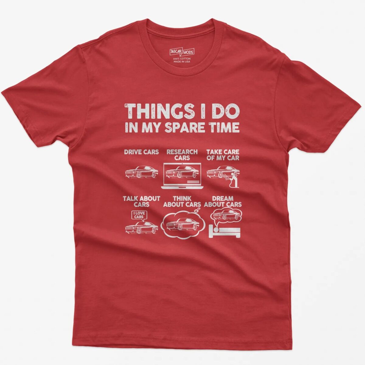 Things I Do in My Spare Time Funny Shirt, Car Guy T-Shirt, Car Lover Gift, Birthday Gift Tee, Gift for Husband, Father, Dad, Muscle Car Tee - Image 4