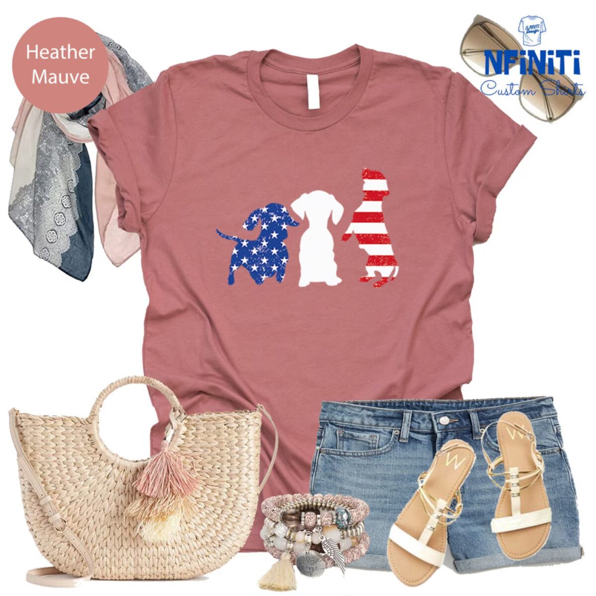 4th July Dachshund Shirt, Dachshund Gift, American Dog Shirt, Dachshund Mom, Dog Lover Shirt, Patriotic Dog Shirt - Image 6