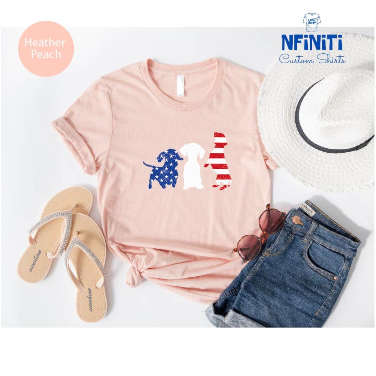 4th July Dachshund Shirt, Dachshund Gift, American Dog Shirt, Dachshund Mom, Dog Lover Shirt, Patriotic Dog Shirt - Image 3